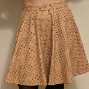 Faux leather Anthropologie skirt